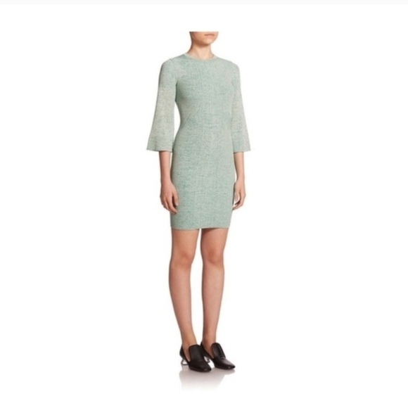 Stella McCartney Crewneck Knit Sweater Dress, Green, Women's 6 - Picture 7 of 8
